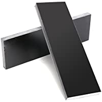 Los mejores  - EsportsMJJ 2Pcs G-10 Material De La Manija 160X50X6Mm Lona Negra Material De La Manija Del Cuchillo Micarta